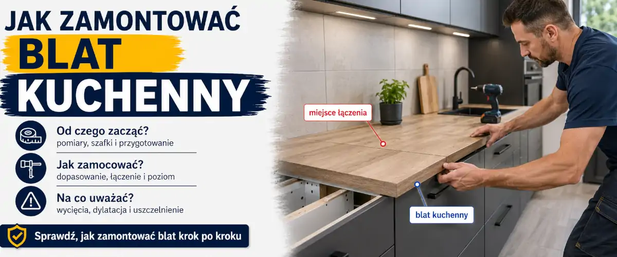 Jak zamontować blat kuchenny? Instrukcja i błędy