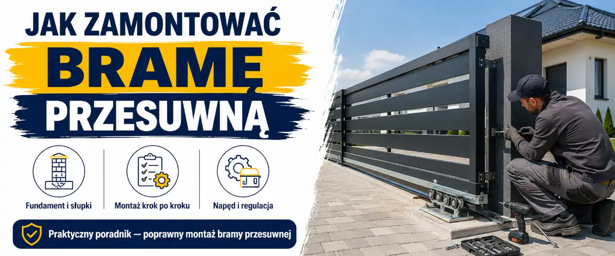 Jak zamontować bramę przesuwną krok po kroku