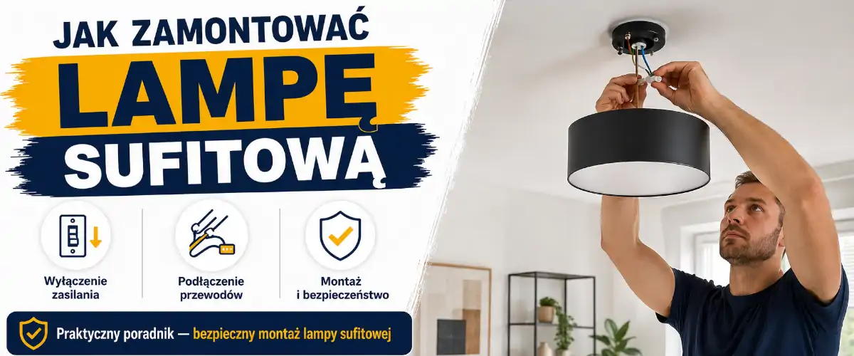 Jak zamontować lampę sufitową? 9 błędów