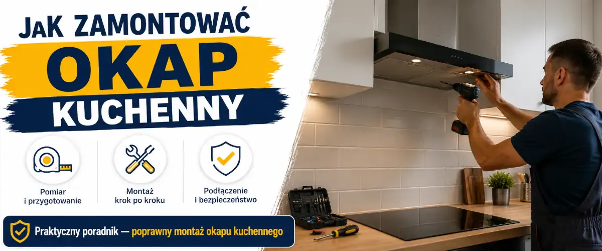 Jak zamontować okap? Wysokość, rura, podłączenie