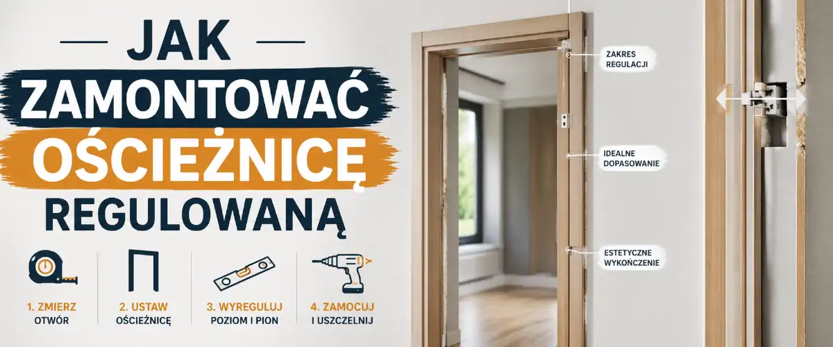 Jak zamontować ościeżnicę regulowaną – instrukcja krok po kroku