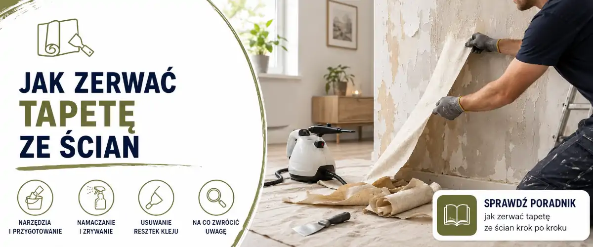 Jak zerwać tapetę ze ścian bez niszczenia tynku