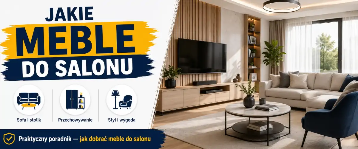 Jakie meble do salonu - co wybrać, żeby nie zagracić pokoju