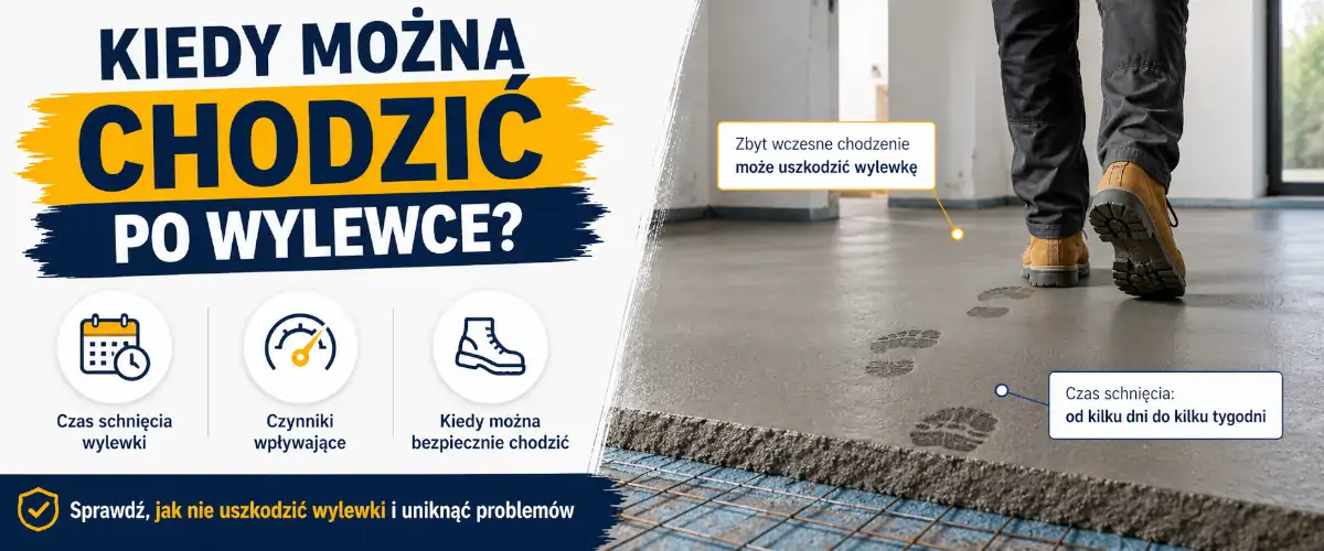 Kiedy można chodzić po wylewce, żeby jej nie zniszczyć