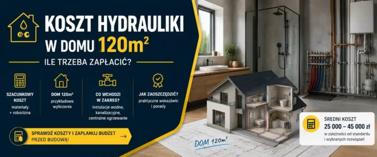 Koszt hydrauliki w domu 120m2 – gdzie znika budżet