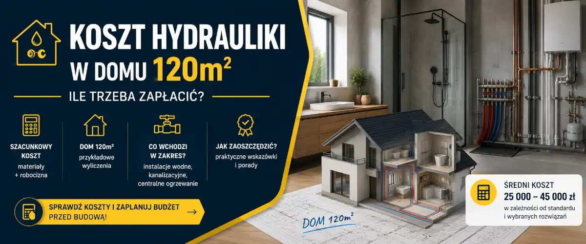 Koszt hydrauliki w domu 120m2 - gdzie znika budżet