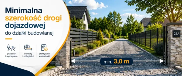 Minimalna szerokość drogi dojazdowej do działki