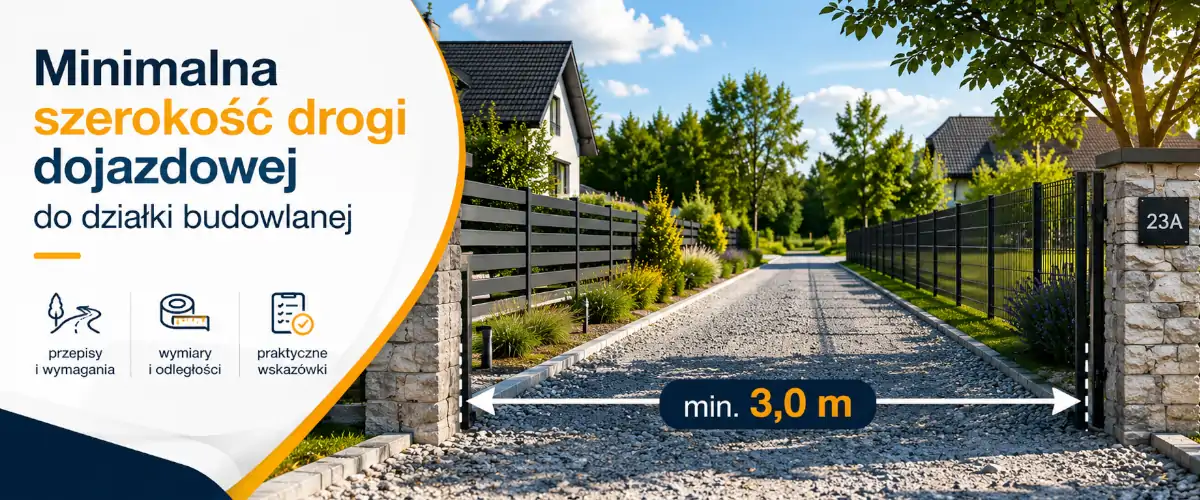 Minimalna szerokość drogi dojazdowej do działki