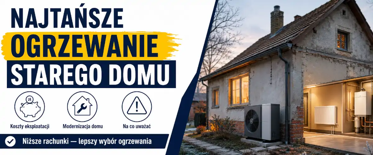 Najtańsze ogrzewanie starego domu: co wybrać