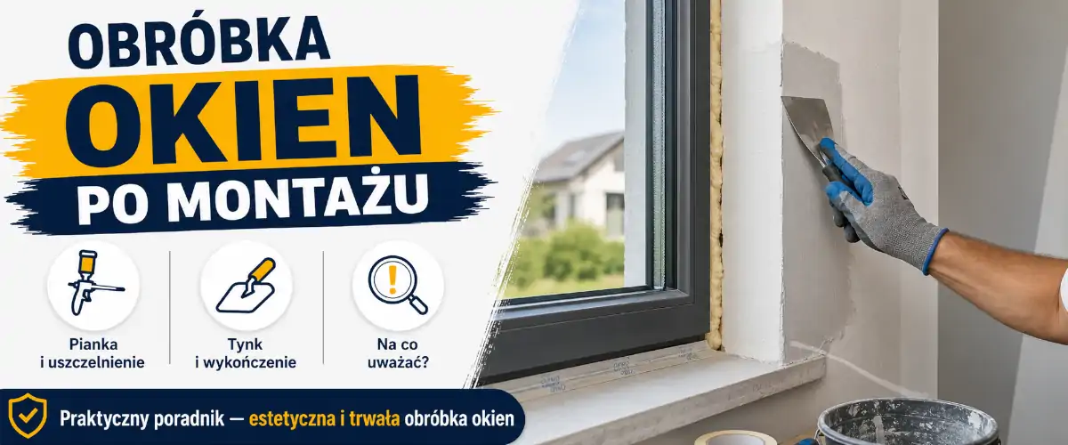 Obróbka okien po montażu: piana, glify, parapety