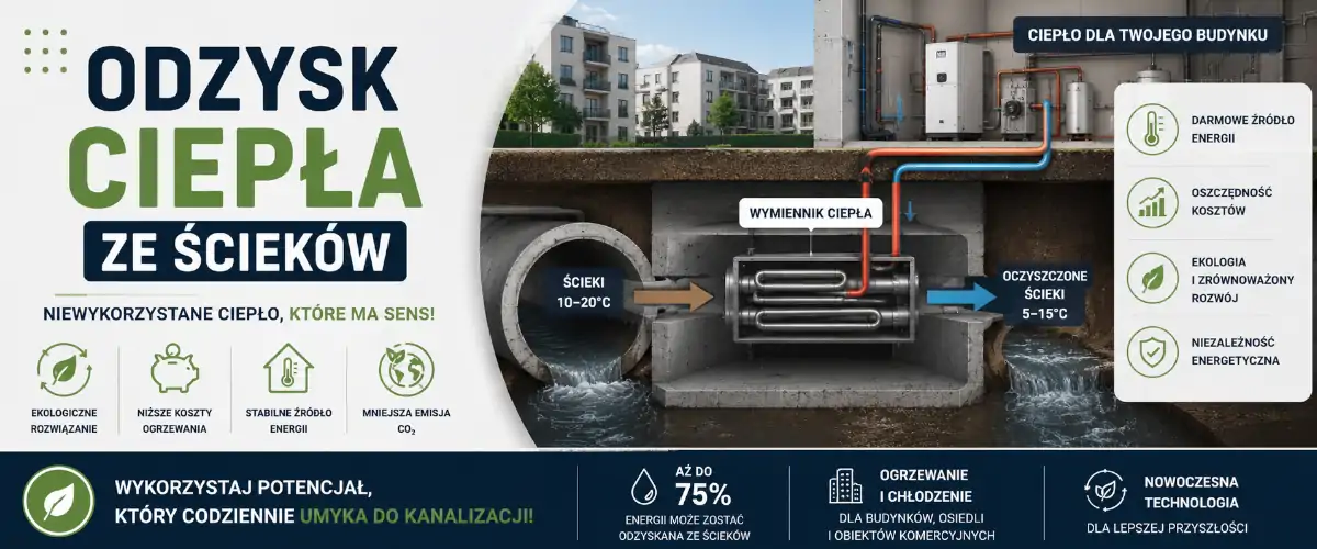 Odzysk ciepła ze ścieków - jak działa i ile można zaoszczędzić?