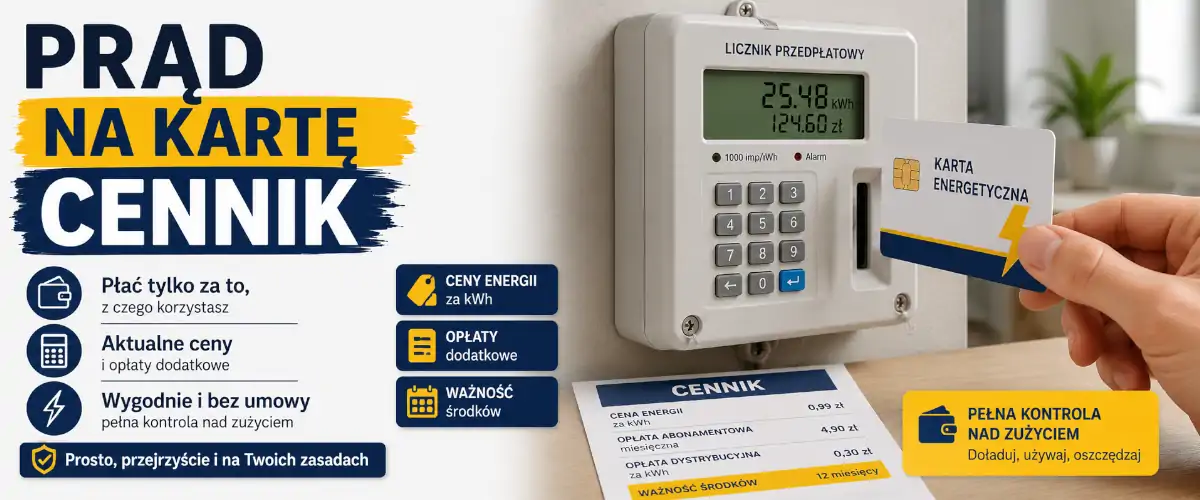 Prąd na kartę cennik: ile kosztuje doładowanie?
