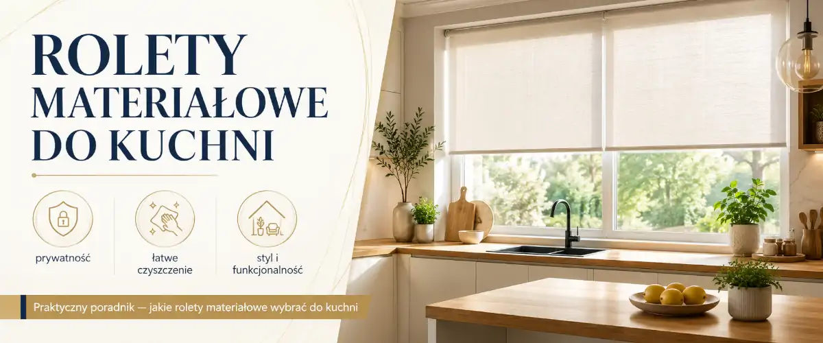 Rolety materiałowe do kuchni - wybór, montaż, błędy