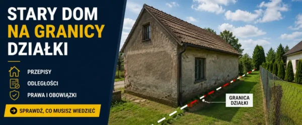 Stary dom na granicy działki: remont, prawo, ryzyka