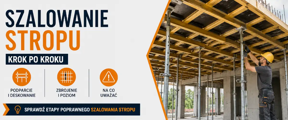 Szalowanie stropu: podpory, deskowanie i błędy