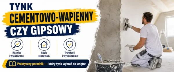 Tynk cementowo wapienny czy gipsowy - gdzie który się opłaca