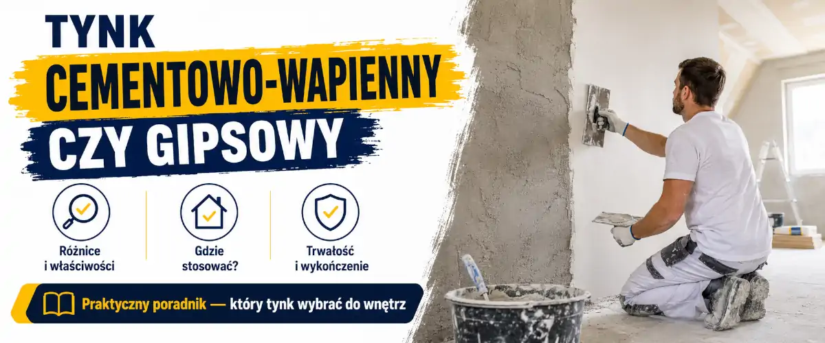 Tynk cementowo wapienny czy gipsowy - gdzie który się opłaca