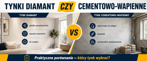 Tynki Diamant czy cementowo wapienne - wybór