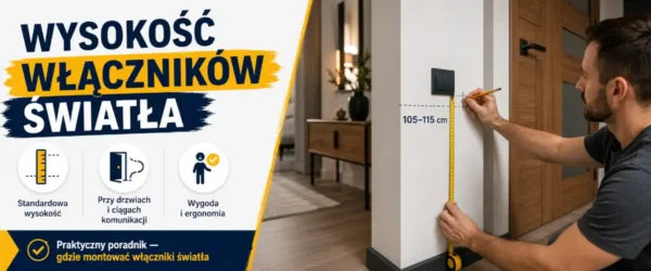 Wysokość włączników światła - gdzie dać, żeby było wygodnie
