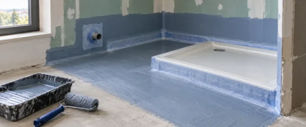 Taśma łącząca rant brodzika z hydroizolacją ściany i posadzki