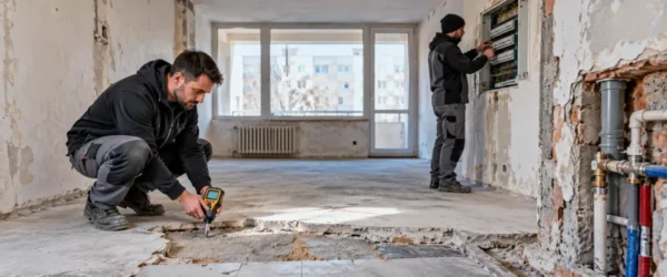 Audyt instalacji i podłoża przed remontem starego mieszkania